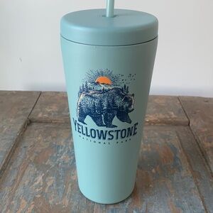 Life is Good Yellowstone National Park Edition tumbler with straw
